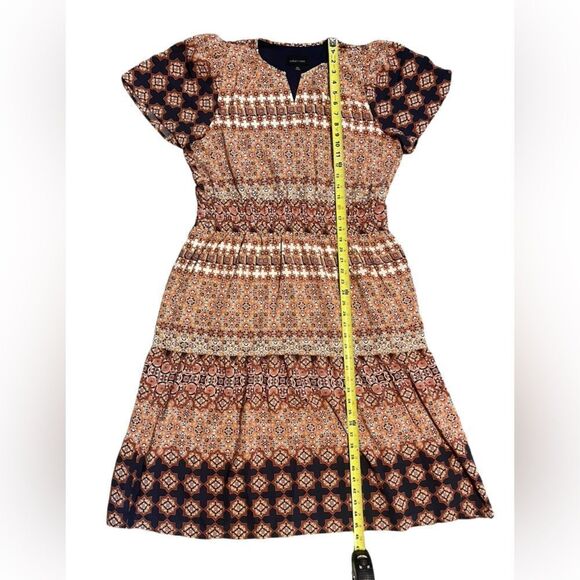 Isabel & Nina Short Sleeve Multi Print Midi Fit + Flare Dress - Picture 7 of 8